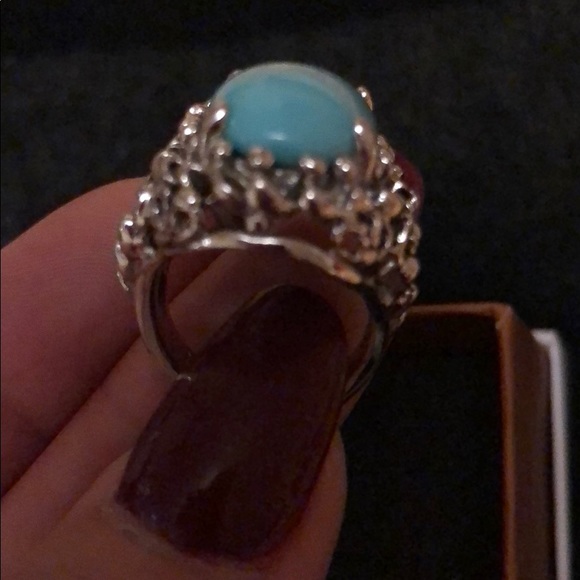 💍🎉Turquoise with 18KT gold electroplated ring💍 - Picture 2 of 5